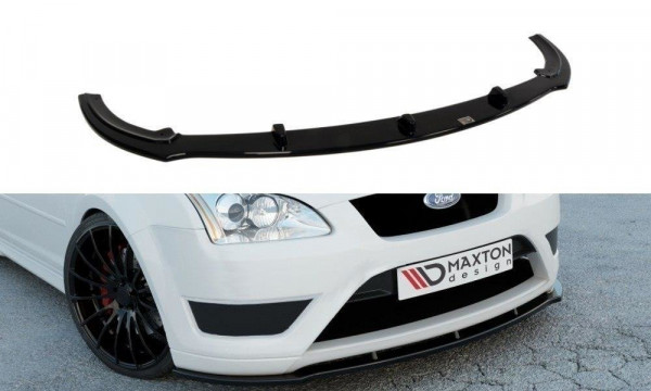 Front Ansatz für V.1 Ford Focus ST Mk2 schwarz Hochglanz