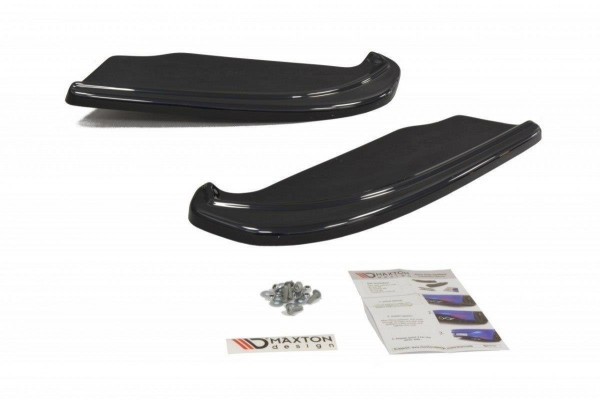 Heck Ansatz Flaps Diffusor für Subaru Impreza II WRX schwarz Hochglanz