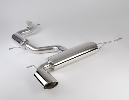 ROAR 76mm exhaust system, Seat Leon (1P) 2.0 TFSi Cupra (240 hp), 2006, oval tailpipe