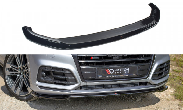 Front Ansatz passend für Audi SQ5/Q5 S-line MkII schwarz Hochglanz