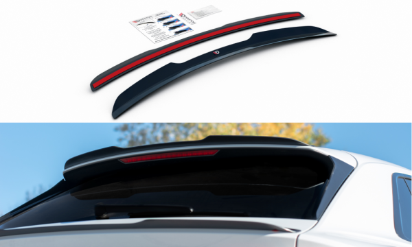 Spoiler CAP V.1 passend für Audi Q8 S-line schwarz Hochglanz