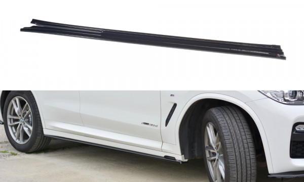 Seitenschweller Ansatz passend für BMW X3 G01 M Paket schwarz Hochglanz