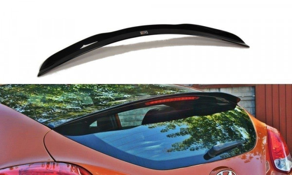 Spoiler CAP für Hyundai Veloster schwarz Hochglanz