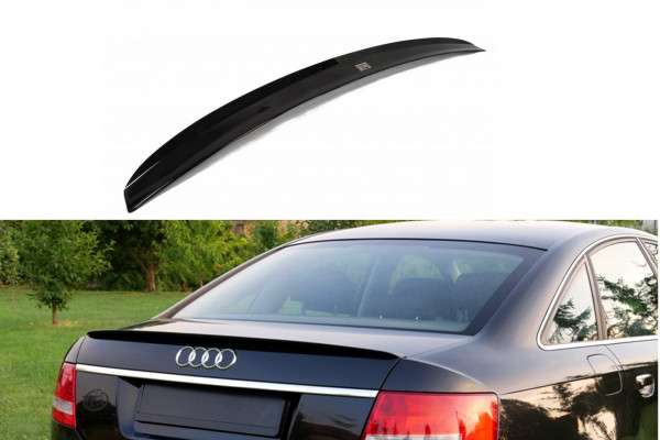 Spoiler CAP für Audi A6 S-line C6 Sedan schwarz Hochglanz