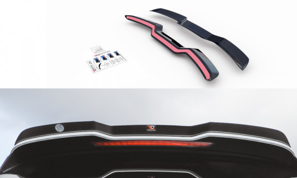 Spoiler CAP V.3 passend für Audi RS3 8V / 8V FL Sportback schwarz Hochglanz