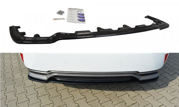 Mittlerer Diffusor Heck Ansatz für Lexus RX Mk4 H schwarz Hochglanz