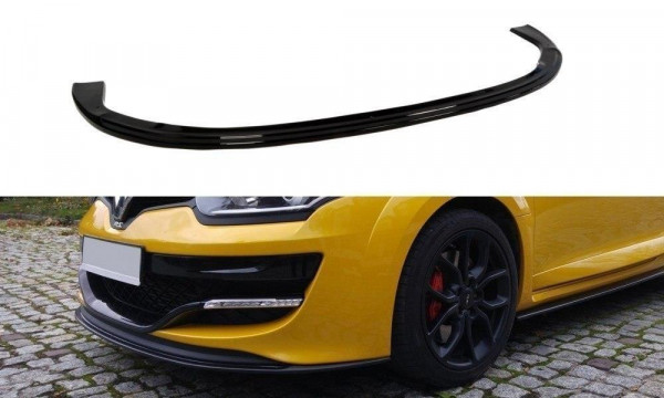 Front Ansatz für RENAULT MEGANE 3 RS v.1 schwarz Hochglanz