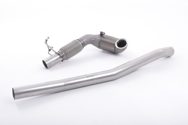 Milltek SSXAU381 Large Bore Downpipe and Hi-Flow Sports Cat - Volkswagen Golf MK7 R Estate / Varian