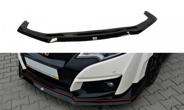 Front Ansatz für v.2 HONDA CIVIC IX TYPE R schwarz Hochglanz