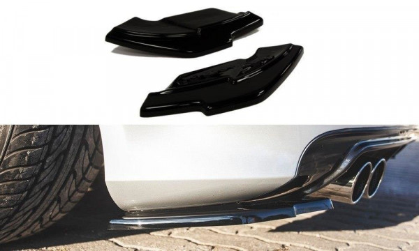 Heck Ansatz Flaps Diffusor für Audi S3 8P / S3 8P FL schwarz Hochglanz