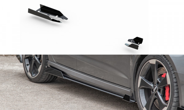 Side Flaps Audi RS3 8V Sportback schwarz Hochglanz