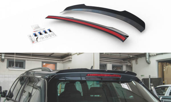 Spoiler CAP V.2 passend für Skoda Kodiaq Mk1 Sportline/RS schwarz Hochglanz