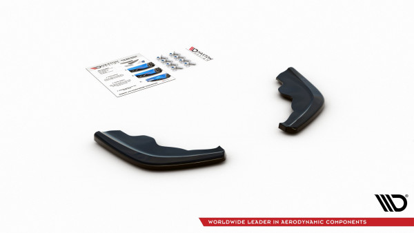 Heck Ansatz Flaps Diffusor V.1 passend für BMW 1er F40 M-Paket schwarz Hochglanz