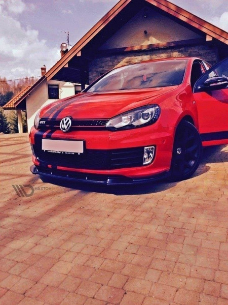 Front Ansatz für VW GOLF 6 GTI 35TH schwarz Hochglanz