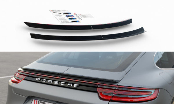 Spoiler CAP passend für Porsche Panamera Turbo / GTS 971 schwarz Hochglanz