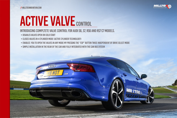 Milltek SSXAU677 Active Valve Control - Audi S5 3.0 V6 Turbo Coupe/Cabrio B9 (Non Sport Diff Models