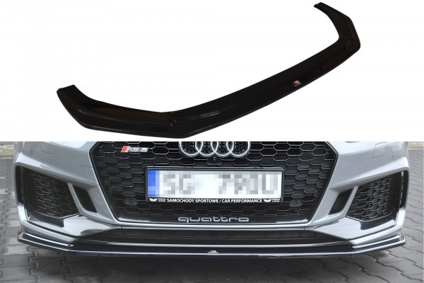 Front Ansatz V.2 passend für Audi RS5 F5 Coupe / Sportback schwarz Hochglanz