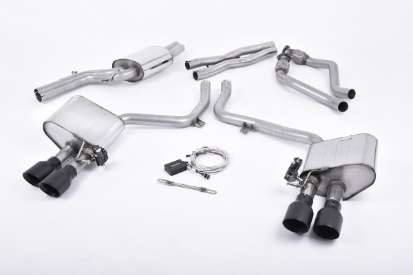 Milltek SSXAU406 Cat-back Quad 100mm GT100 - Audi S5 3.0 TFSI B8.5 Coupé & Cabriolet (2011 - 2022)