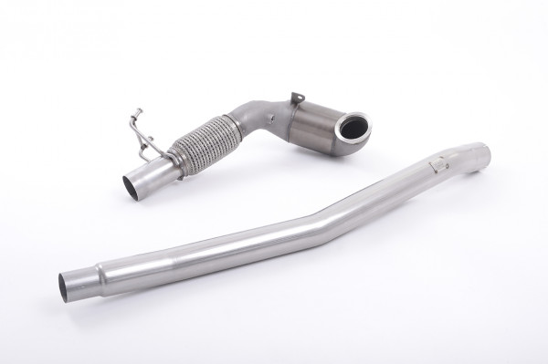 Milltek SSXVW349 Large Bore Downpipe and Hi-Flow Sports Cat - Audi A3 2.0 TFSI quattro Sedan 8V (US