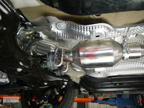 BULL-X VAG TSI Downpipe for VW Up GTI, with 200 cells ECE HJS