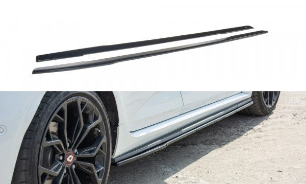 Seitenschweller Ansatz passend für Renault Megane IV RS schwarz Hochglanz