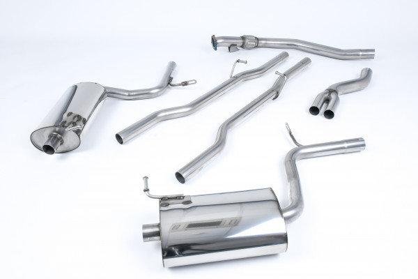 Milltek SSXAU515 Cat-back Dual 100mm GT100 - Audi A4 2.0 TFSI B7 quattro and DTM (2005 - 2008)