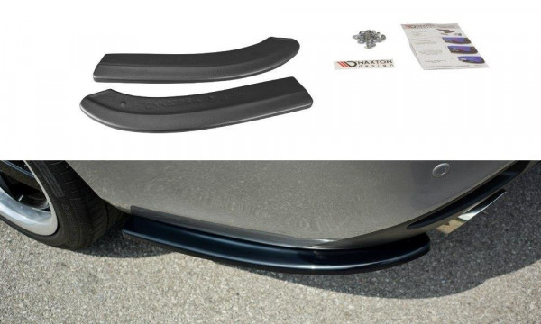 Heck Ansatz Flaps Diffusor für Mazda 6 GJ (Mk3) Wagon schwarz Hochglanz