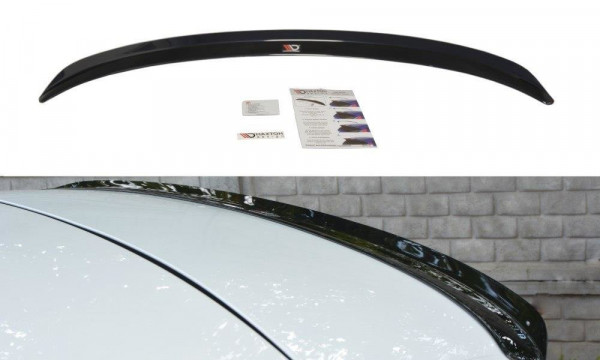 Spoiler CAP passend für Renault Megane Mk4 Hatchback schwarz Hochglanz