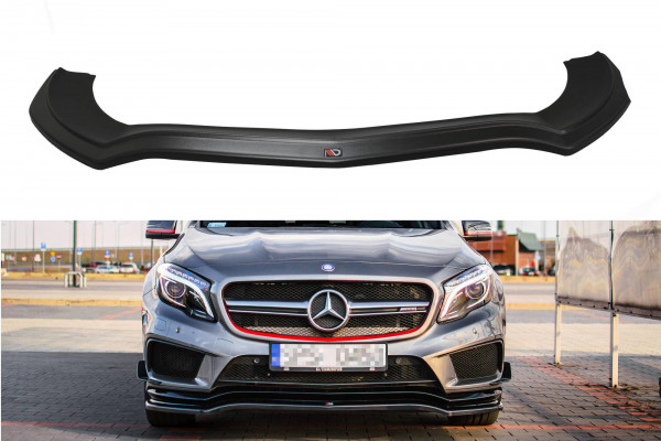 Front Ansatz passend für Mercedes GLA 45 AMG SUV (X156) vor Facelift schwarz Hochglanz