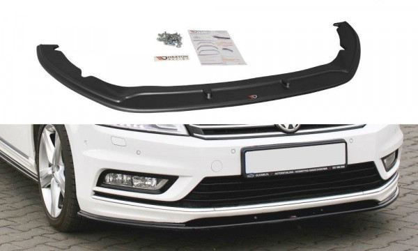 Front Ansatz für V.1 Vw Passat B7 R-Line schwarz Hochglanz