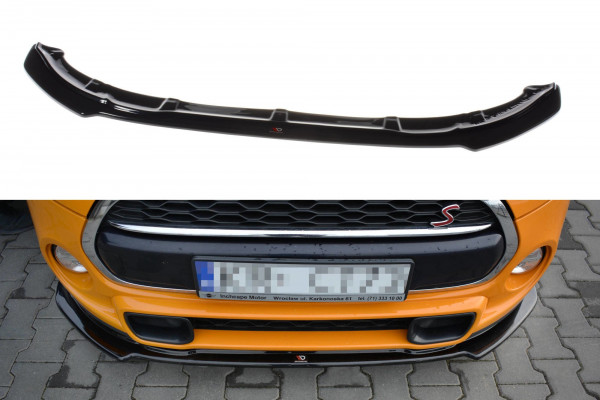 Front Ansatz passend für MINI COOPER S MK3 vor Facelift 3-Türer (F56) schwarz Hochglanz
