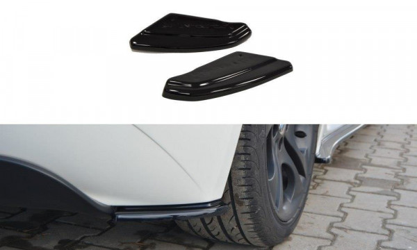 Heck Ansatz Flaps Diffusor für BMW Z4 E85 / E86 vor Facelift schwarz Hochglanz