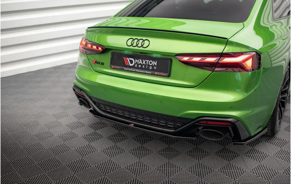 Diffusor Heckansatz passend für Audi RS5 F5 FL schwarz Hochglanz