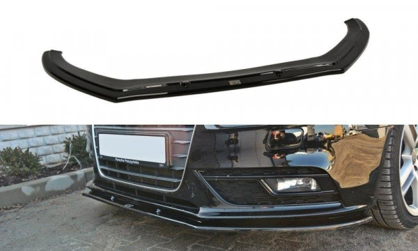 Front Diffuser V.1 Audi A4 B8 FL schwarz Hochglanz