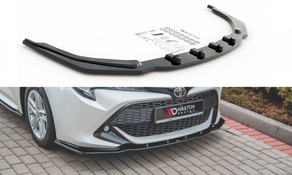 Front Ansatz V.1 passend für Toyota Corolla XII Touring Sports/ Hatchback schwarz Hochglanz