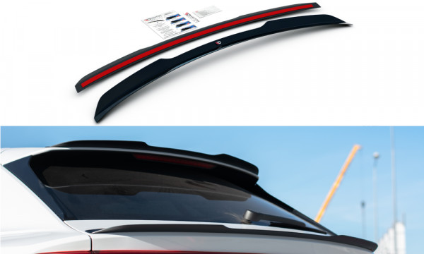 Spoiler CAP V.2 passend für Audi Q8 S-line schwarz Hochglanz