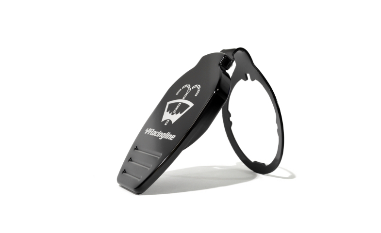 VWR Racingline Wischwasser Deckel, Aluminium, schwarz eloxiert