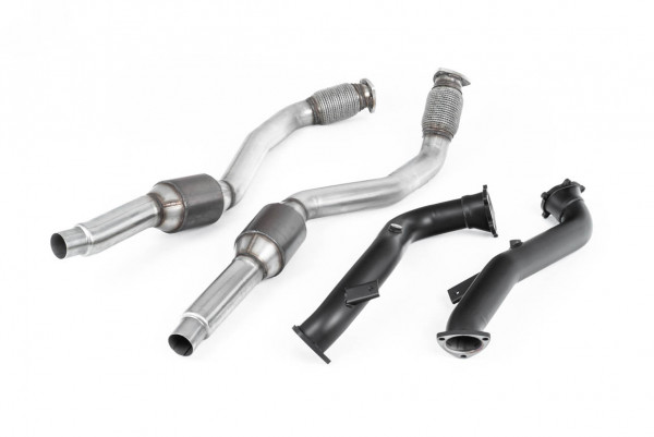 Milltek SSXAU635 Large Bore Downpipes and Hi-Flow Sports Cats - Audi S6 4.0 TFSI C7 quattro (2012 -