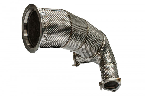 HJS Downpipe Audi S4 / S5, 2 x 60 mm, with ECE, 90811140