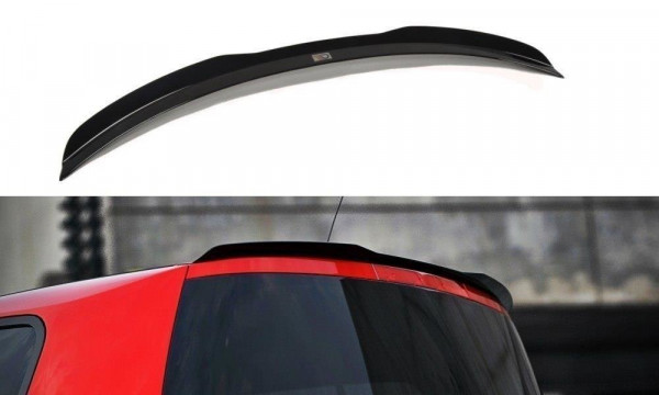 Spoiler CAP für RENAULT MEGANE II schwarz Hochglanz