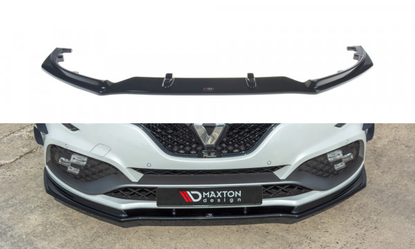 Front Ansatz V.1 passend für Renault Megane IV RS schwarz Hochglanz