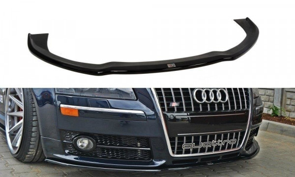 Front Ansatz für VW AUDI S8 D3 schwarz Hochglanz
