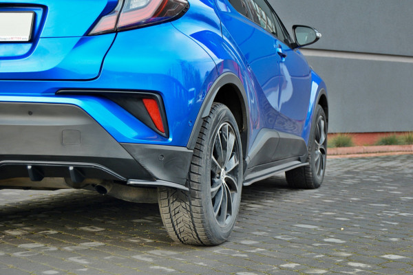 Heck Ansatz Flaps Diffusor passend für TOYOTA C-HR schwarz Hochglanz