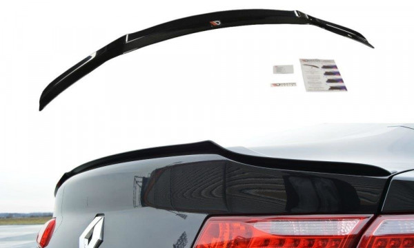 Spoiler CAP passend für Renault Laguna mk 3 Coupe schwarz Hochglanz