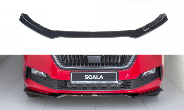 Front Ansatz V.2 passend für Skoda Scala schwarz Hochglanz