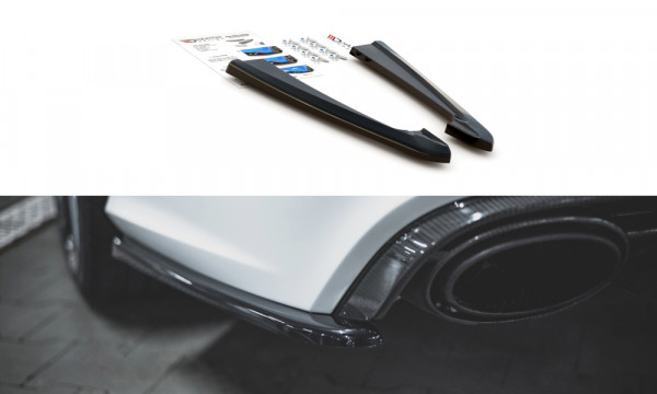 Heck Ansatz Flaps Diffusor V.2 passend für Audi RS6 C7 schwarz Hochglanz