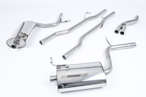 Milltek SSXAU516 Cat-back Dual 100mm GT100 - Audi A4 2.0 TFSI B7 quattro and DTM (2005 - 2008)