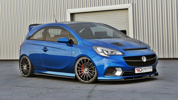 Seitenschweller für Ansatz Cup Leisten OPEL CORSA E OPC/VXR schwarz Hochglanz