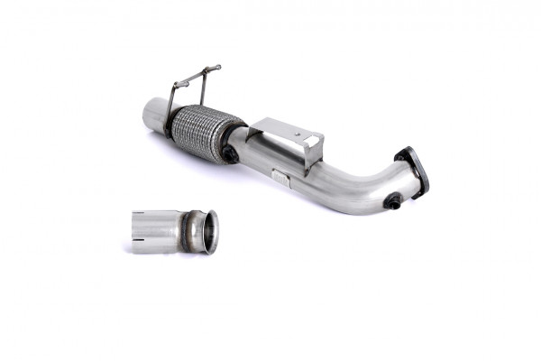 Milltek SSXFD194 Large-bore Downpipe and De-cat 76.2 - Ford Focus Mk3 RS 2.3-litre EcoBoost 4wd 5-Do