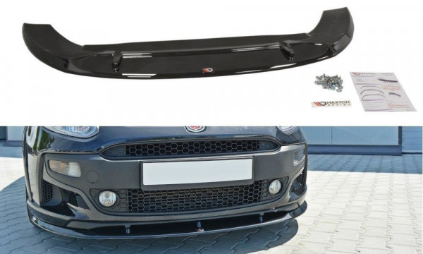 Front Ansatz für Fiat Punto Evo Abarth schwarz Hochglanz